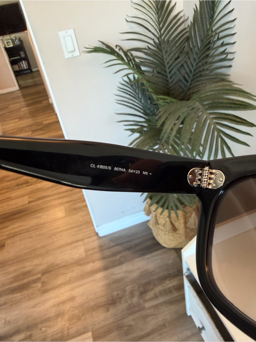 Celine Baby Audrey Sunglasses Black CL 41805/S 807HA 54-23 145 Italy - Picture 6 of 6